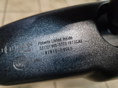 Toyota c-hr chr зеркало заднего вида внутреннее фотохромный 87810-0ws60 фото №1