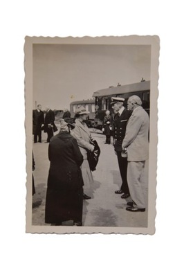 II RP GDYNIA OFICJELE WAGON PKP STACJA FOTO ELITE ZOBACZ!