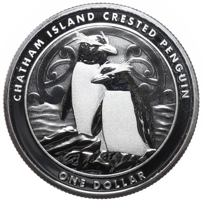 1 dolar - Pingwin czubaty-Nowa Zelandia - 2020 rok