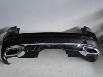 Mercedes glc x253 253 бампер задній дифузор хром фото №1