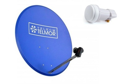 Antena satelitarna TELMOR 80cm + konwerter single