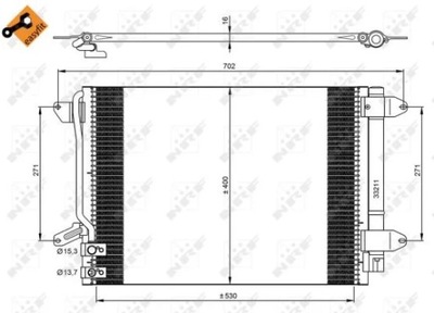 RADUADOR KLIMAT. VW 350028  