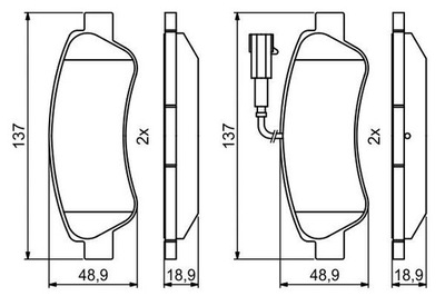 BOSCH 0 986 494 994 КОЛОДКИ ТОРМОЗНЫЕ