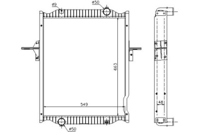 Радіатор двигуна rvi midlum dci4-b-midr06.02.26y/ фото №1