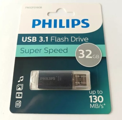 PENDRIVE PHILIPS SUPER SPEED 32GB USB 3.1