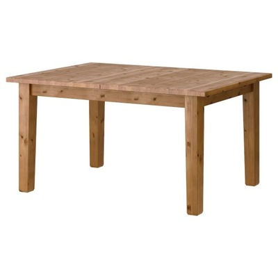 IKEA STORNAS Stół rozkładany 147/204x95 cm patyna