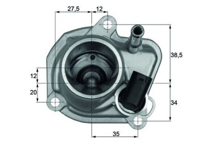 TERMOSTATO CHRYSLER 87C 2,2CRD TI2987  