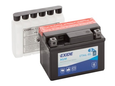 BATERÍA EXIDE CBTX4L-BS YB4L-A YB4L-B YT4L-BS  