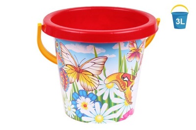 Wiaderko do piasku na plażę MIX do piaskownicy