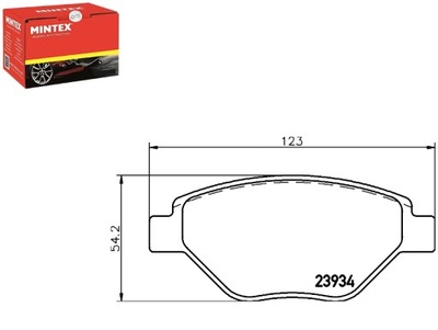 MINTEX КОЛОДКИ ГАЛЬМІВНІ MINTEX 410609192R 77012076