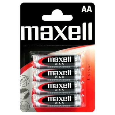 Bateria cynkowo-węglowa Maxell R6 / AA - 4 sztuki