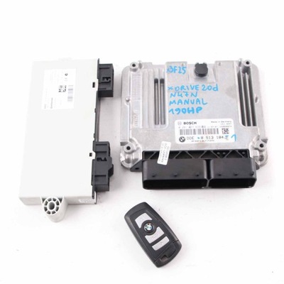 BMW X3 F25 20DX БЛОК УПРАВЛІННЯ ДВИГУНА КОМПЛЕКТ ECU DDE 8513184 КЛЮЧ CAS4