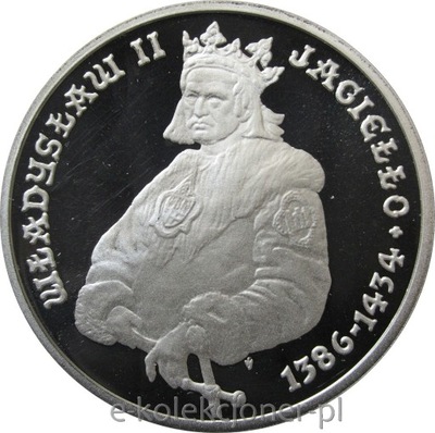 5000 ZŁOTYCH 1989 - WŁADYSŁAW JAGIEŁŁO - PÓŁPOSTAĆ - MENNICZA