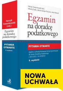 Egzamin na doradcę podatkowego Pytania otwar 2023