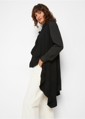 KAMIZELKA DZIANINOWA CZARNA 1C3F01 Bpc 40