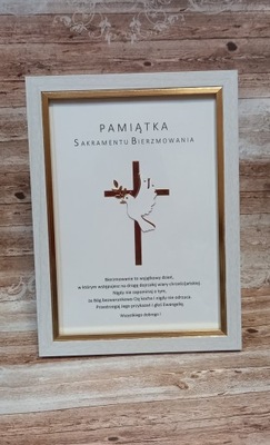 Pamiątka, RAMKA, Bierzmowanie, Prezent