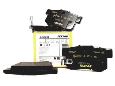 Textar тормозные колодки тормозные задняя honda prelude stream фото №1