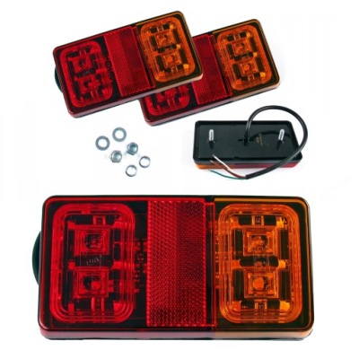 Лампа задняя комбинированная led прицепа прицепа диодная x2 kpl фото №1