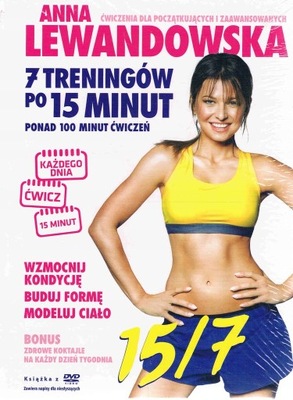 ANNA LEWANDOWSKA 7 TRENINGÓW PO 15 MINUT DVD FOLIA