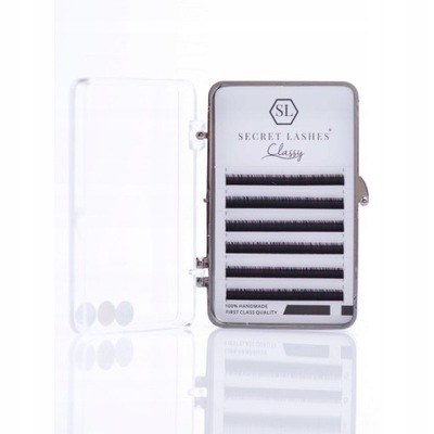 SECRET LASHES RZĘSY CLASSY B 0,15 6MM MINI 6 PASK