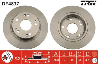 DISC BRAKE DF4837  