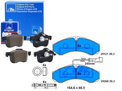 ATE КОЛОДКИ ГАЛЬМІВНІ RVI MAXITY NISSAN CABSTAR NT4