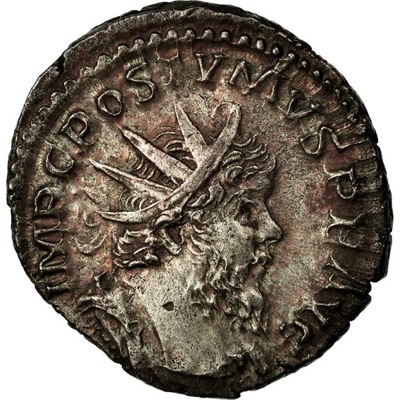 Moneta, Postumus, Antoninianus, AU(55-58), Bilon,