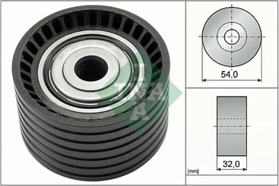 INA 532 0774 10 ROLLO KIERUNKOWA / PROWADZACA, CORREA DISTRIBUCIÓN  