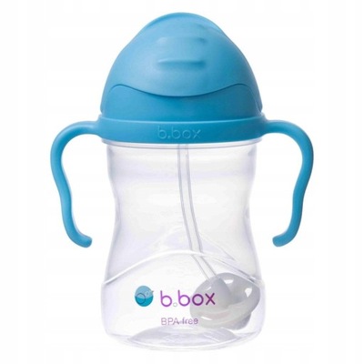 B.BOX kubek ze słomką bidon 240 ml BORÓWKOWY