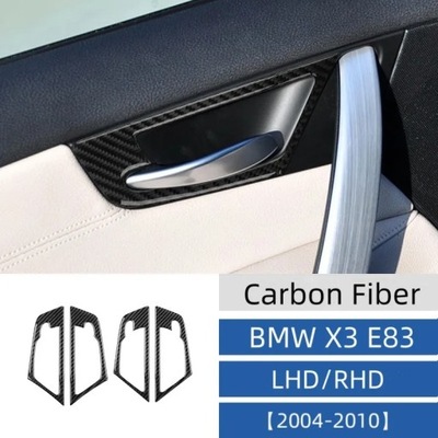 PARA BMW X3 E83 2006-2010 DE PUERTA CON FIBRAS DE CARBÓN SOPORTE CENTRUM STE~14757  