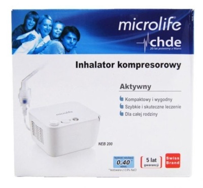 Microlife NEB 200 Inhalator Nebulizator 2x gratis