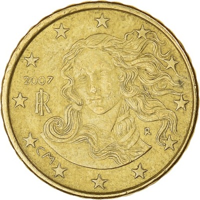 Moneta, Włochy, 10 Euro Cent, 2007