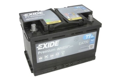 АККУМУЛЯТОР EXIDE 12V 77AH/760A PREMIUM P+