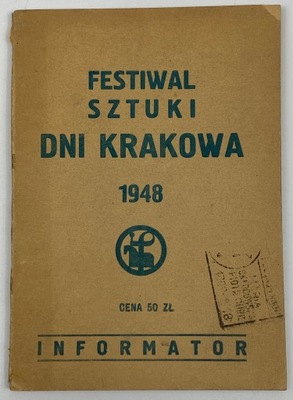 Festiwal Sztuki Dni Krakowa 1948