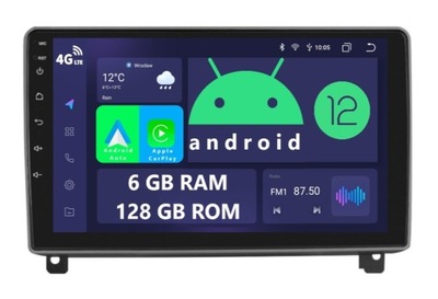 RADIO 2DIN NAWIGACJA ANDROID PEUGEOT 407 6/128 GB DSP CARPLAY LTE