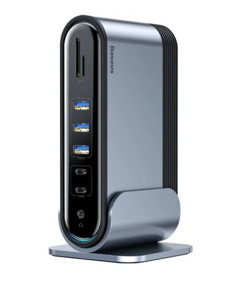 Baseus CAHUB-DG0G stacja dokująca USB 3.2 Gen 1 (3.1 Gen 1) Type-C Cza...