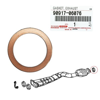 УПЛОТНИТЕЛЬ ВЫХЛОПНОЙ LEXUS IS200 IS300 GS300 GS430 SC430 OEM TOYOTA