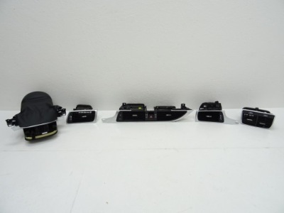 Audi a6 c7 lift решётки решётка обдув приборная панель хром фото №1