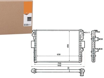 Nrf радіатор wody iveco daily iii 29 l 11 v фото №1
