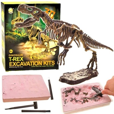 Szkielet Dinozaur TREX 3D ZESTAW figurka DINOZAURY