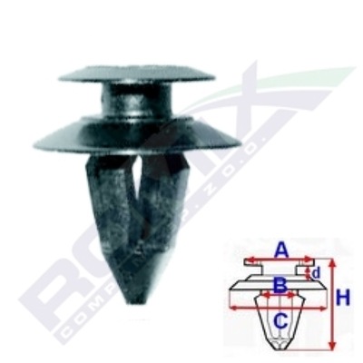 Клипса клипса обивочный vw sharan, transporter [1 фото №1