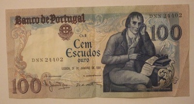 PORTUGALIA 100 ESCUDOS - ESKUDOS 1984 PORTUGALIA