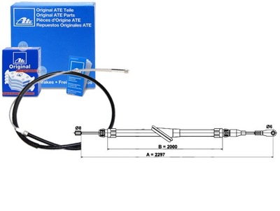 CABLE FRENOS DE MANO MERCEDES SL (R129) 2.8-7.3  