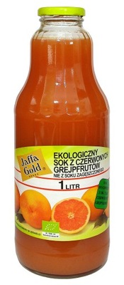 SOK Z CZERWONYCH GREJPFRUTÓW BIO 1 L - JAFFA GOLD