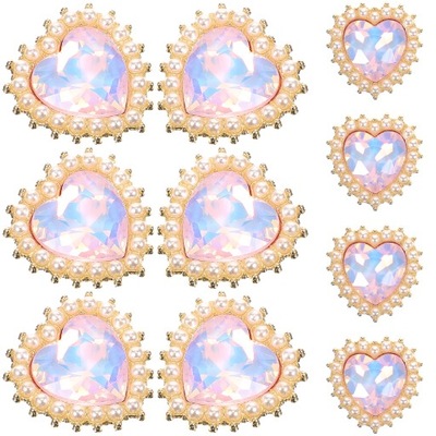 10 sztuk zawieszek w kształcie serca ze sztucznej perły