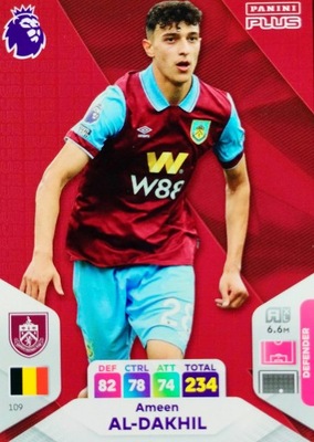 PANINI PREMIER LEAGUE 2024 PLUS 109 AMEEN AL-DAKHIL BURNLEY