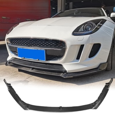 CARBÓN PARTE DELANTERA DE PARAGOLPES BRIDA SPOILER SPLITTER JAGAUR F TYPE 2-DOOR 15-17  