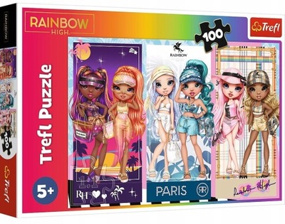 Puzzle 100 Tęczowe Laleczki Rainbow 16444 Trefl