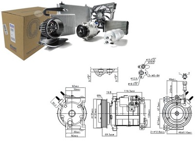 КОМПРЕССОР КОНДИЦИОНЕРА NISSENS 05005440AA 5005441A