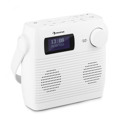 Radio pod prysznic MAŁE PORĘCZNE WODOOPORNE IPX4 BT DAB+/FM USB USB-C